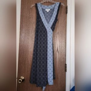 Maternity Small Blue Wrap Dress. Great for nursing.